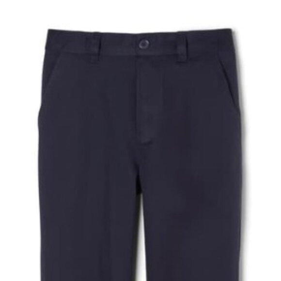 NEW French Toast Boy Navy School Uniform Pull-On Relaxed Fit Stretch Twill Pant - Picture 1 of 5
